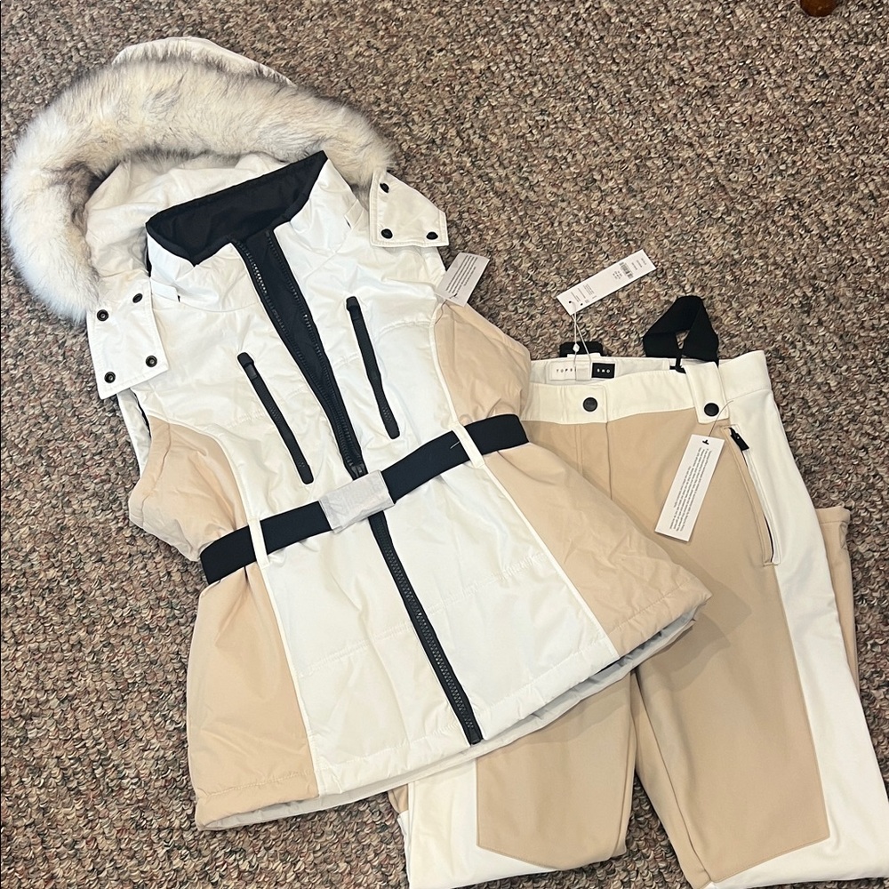 Topshop Black and White Puffer Jacket & Ski Pants